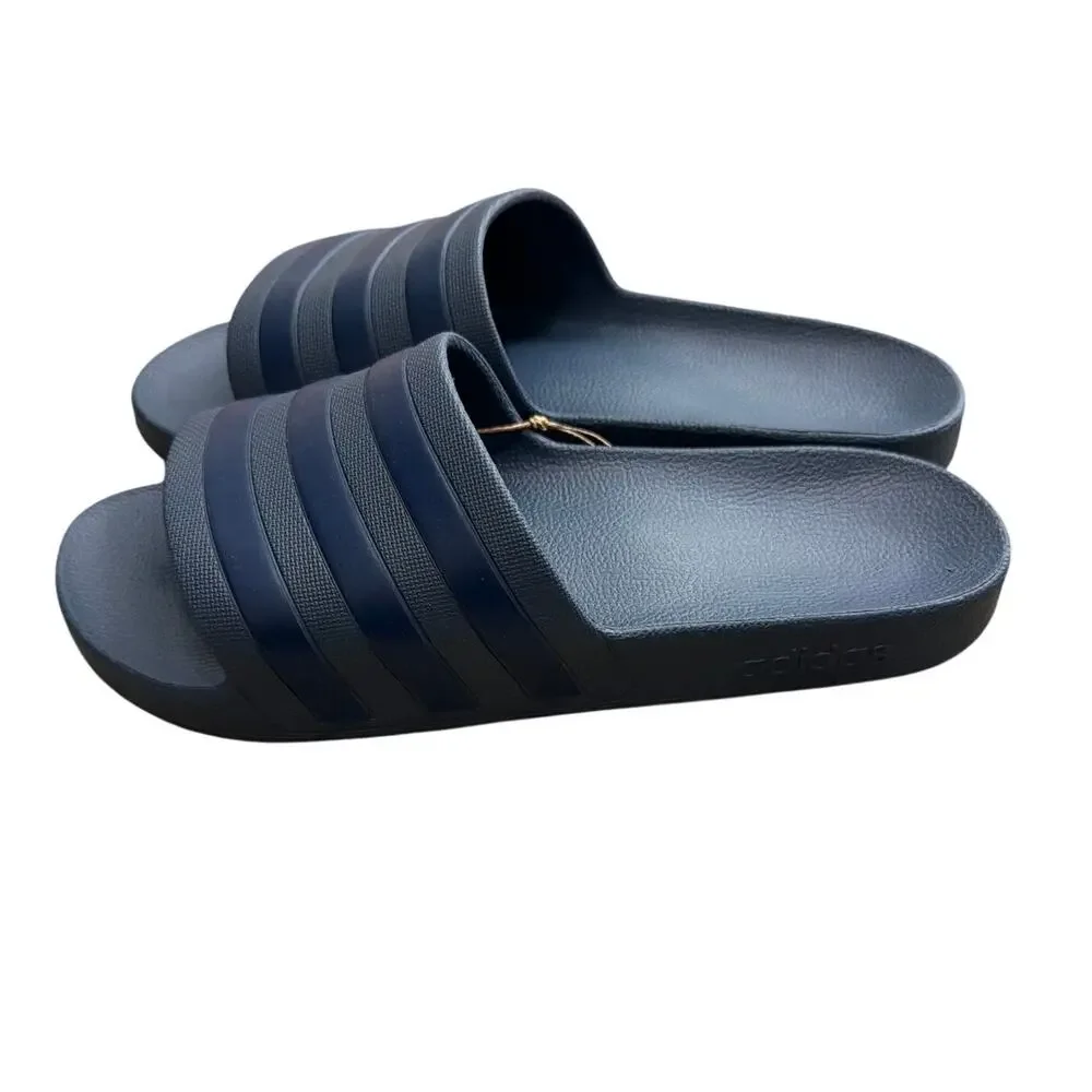 ADIDAS IF0895 Adilette Aqua Slides Preloved Ink Blue Size M10 W11 New